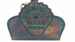 Rolex Oyster Swimpruf Metal Store Display Stand, Green