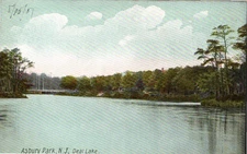 Asbury Park NJ Deal Lake Divided Back Postcard Posted 1907