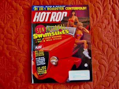 APRIL 1990 - VINTAGE HOT ROD SUN SATIONAL SWIMSUIT  EDITION -  VERY GOOD  COND