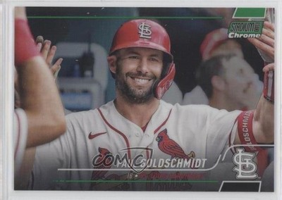 2022 Topps Stadium Club Chrome Green Refractor 22/99 Paul Goldschmidt #158 0tw4