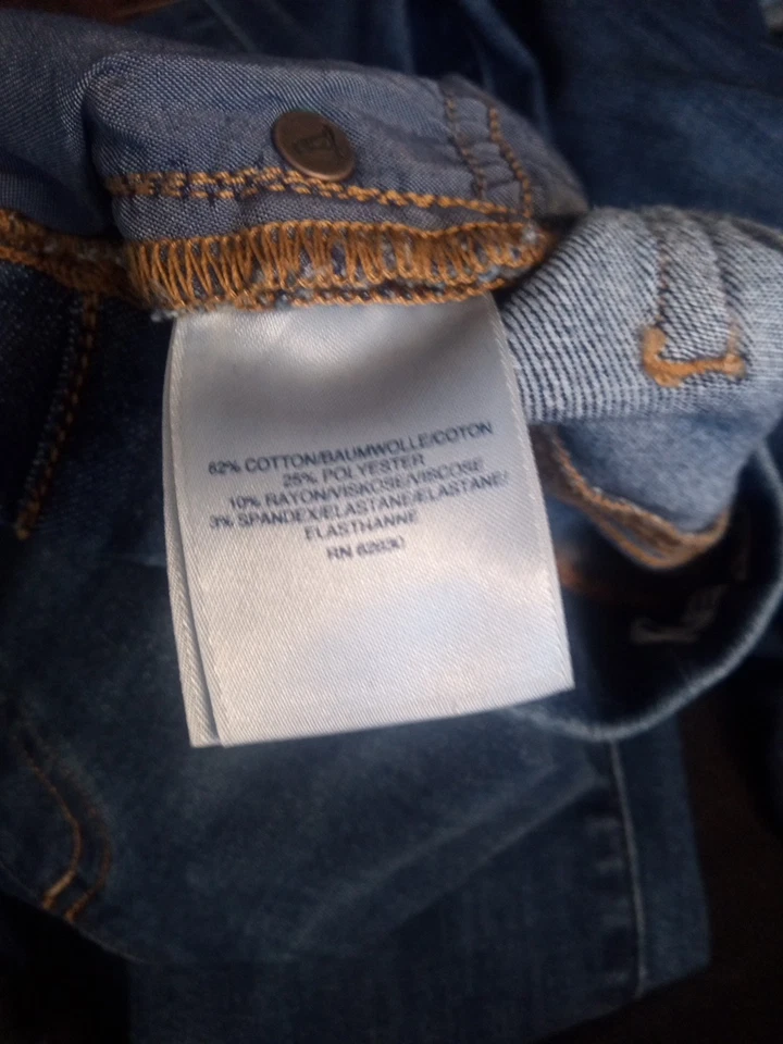 Jeans ajustados Lands End 5 bolsillos elásticos jegging, para mujer 4 (29X30) Foto 4 de 4