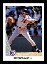 DAVE BERGMAN ⚾ 1990 Leaf Baseball #244 Detroit Tigers