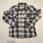 Camisa JNCO Para Hombre Grande Gris Azteca Occidental Manga Larga Perla A Presión
