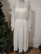 vintage Romantic renaissance bridal gown Rust Martin edwardian prairie