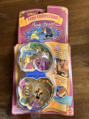 Vtg Polly Pockets Disney Beauty & The Beast Tiny Collection Playcase 1995 Rare!