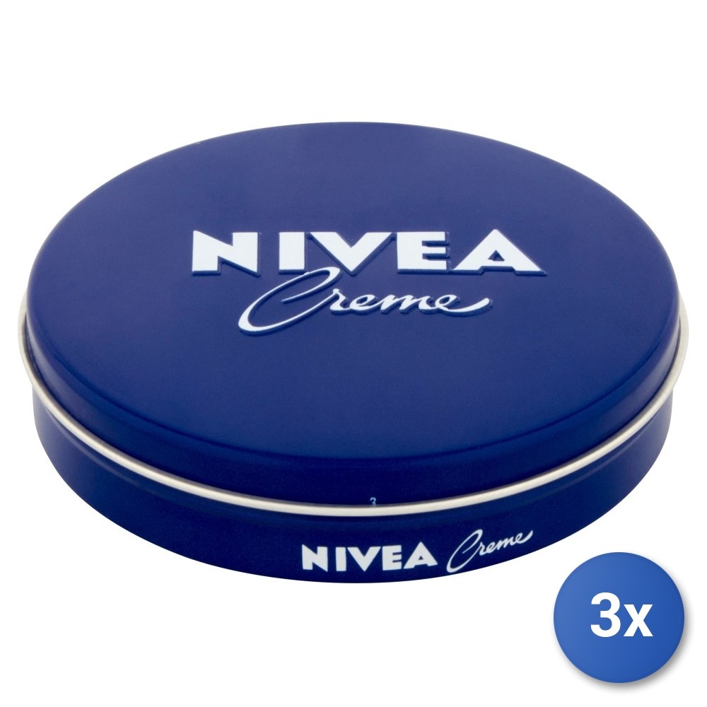 3X Nivea Hand Cream 75 Ml Jar 80103