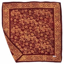 Hand Dyed Batik Bandana, 100 Soft Cotton, Charmed Canopy, Red