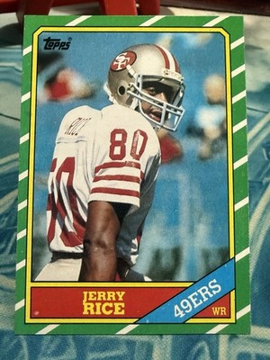 1986 Topps Jerry Rice Rookie Card #161 San Francisco 49ers HOF | eBay