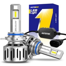 AUTOONE 9012 HIR2 High Low Beam LED Bulbs Headlight White Super Bright 20000LM
