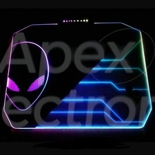 LED Mouse Pad Alienware 10 Colour  PC Gaming Desk Computer Desktop Mousepad