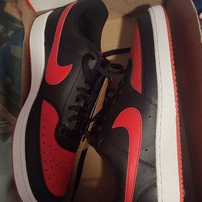 Nike Court Vision Lo NN Black University Red White Sneaker FJ0685-010 Men 2023 