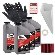 Factory Racing Parts SAE 10W-40 4qt Oil Change Kit Fits Kawasaki ZR-7, KZ1000P 49.99 per gallon