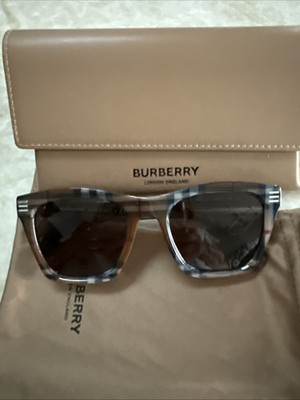 Burberry Women Sunglasses Brown Check Square BE4348 Cooper 396673 NEW