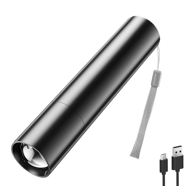 Eurowagens Teleskop Taschenlampe USB Wiederaufladbar Outdoor-image