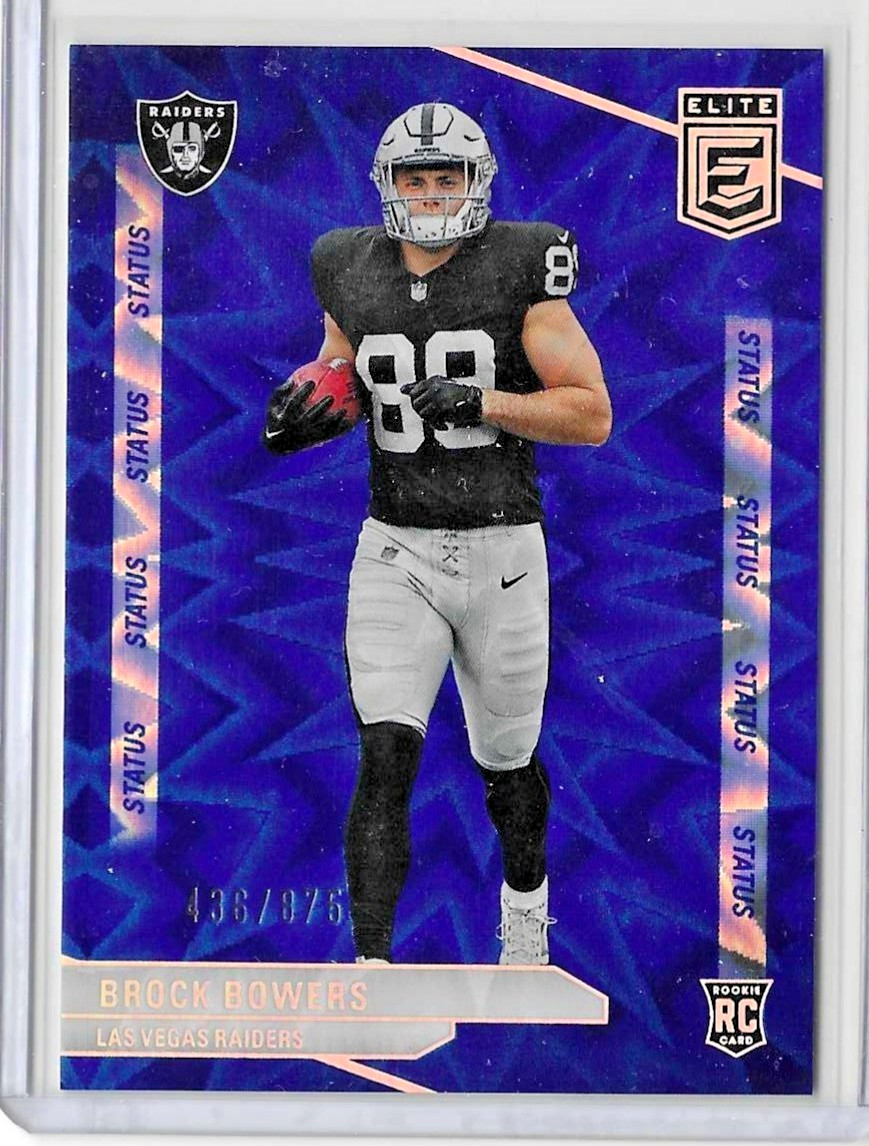 BROCK BOWERS 2024 Donruss Elite #162 STATUS EXPLOSION ROOKIE /875 Raiders