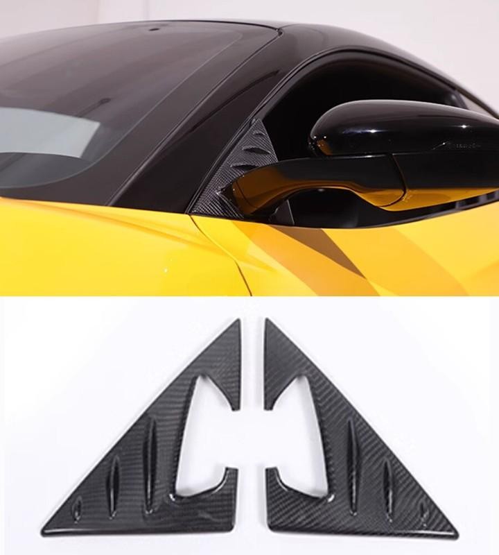 Real Carbon Fiber Front triangle A-pillar Base Cover For Lotus EMIRA 2021-2023