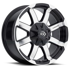 17x8.5 Vision 413 Valor 8x170 0 Black Machined Wheels Rims Set4 125.2
