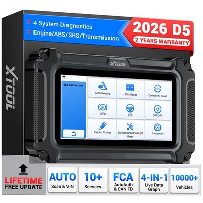 XTOOL D5 Scanner Auto Engine ABS Code Reader Car Diagnostic Tool Full OBD2 Test