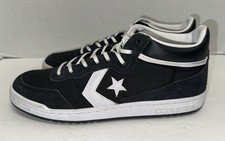 Converse Fastbreak Pro Mid Black Athletic Skate Shoes Mens 10.5 MINT COND