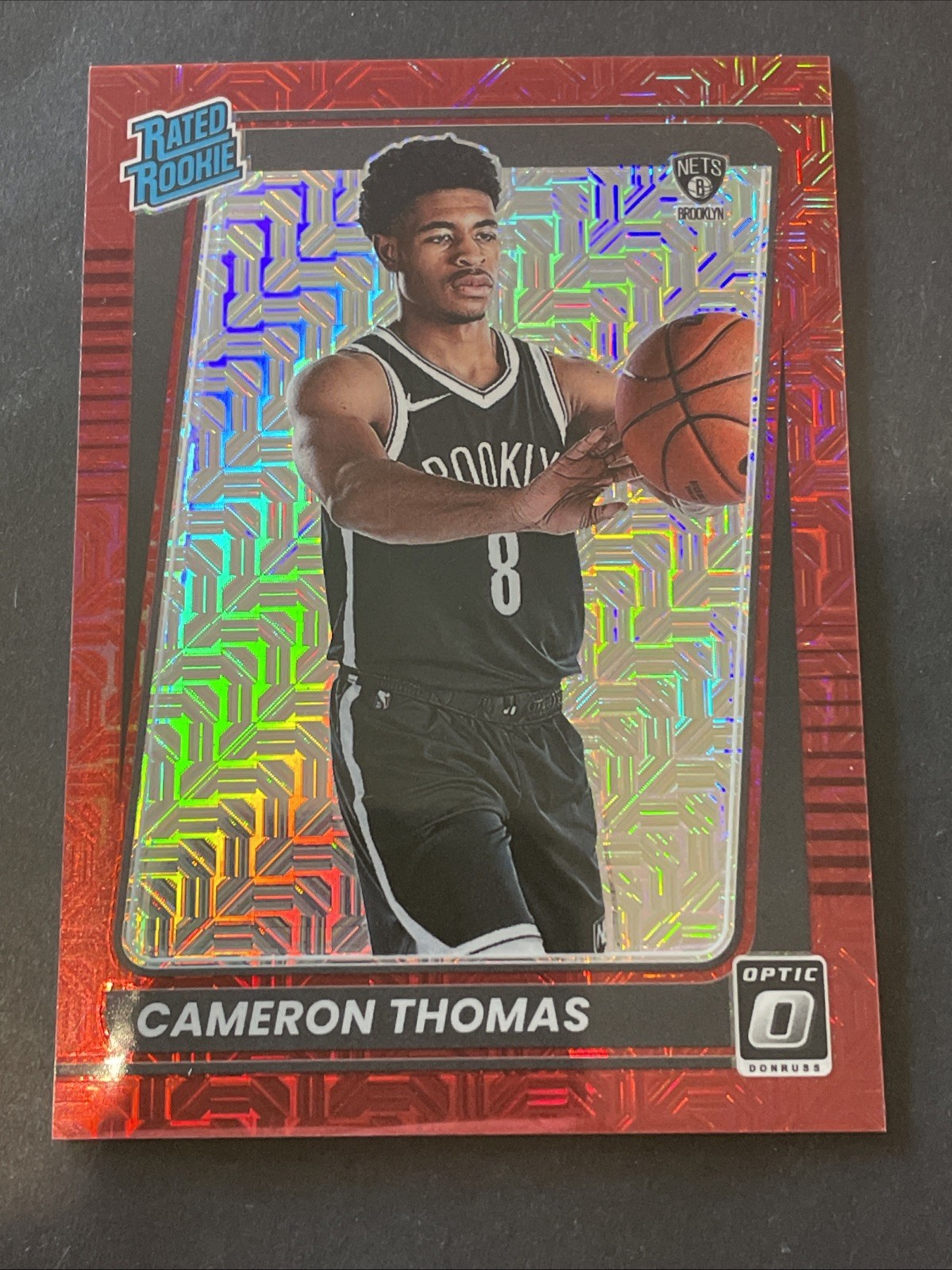 2021-22 Panini Donruss Optic Cameron Thomas Red Choice /88 Rated Rookie #153
