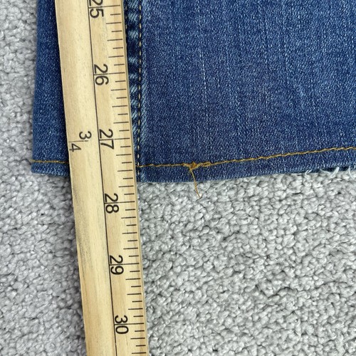 Pantalones de mezclilla para mujer Abercrombie & Fitch The Flare 26 azul tiro alto oscuro - Imagen 9 de 10