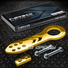 Nrg Polished Anodized Billet Aluminum Universal Front Racing Tow Hook Kit Gold