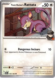 Team Rocket's Rattata 147/182 Destined Rivals