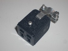 VINTAGE CINCH JONES MOLEX S-304-CCT-W 4 PIN POWER SOCKET w/METAL HOOD FOR YAESU