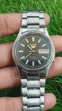 Vintage Of Seiko 5 Automatic 21 Jewels Men Wrist Watch Japan Made Day Date