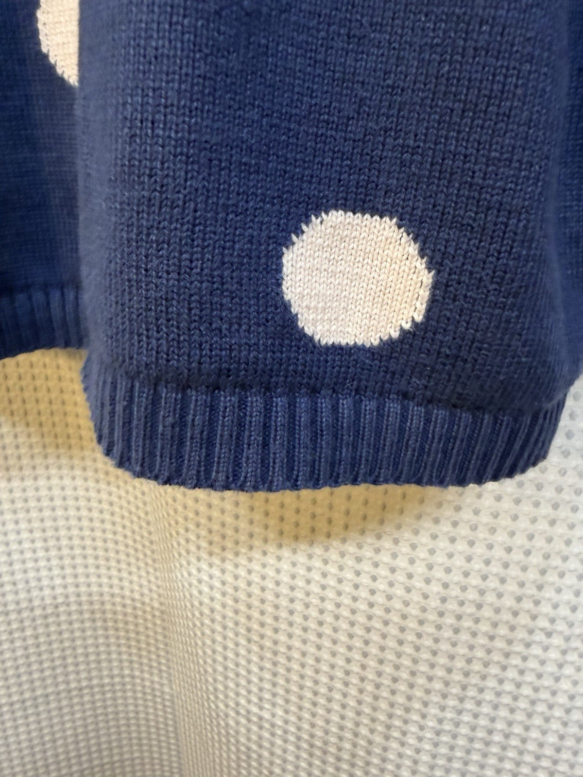 Vintage Polka Dot Pendleton Button Up Sweater.  M - image 7