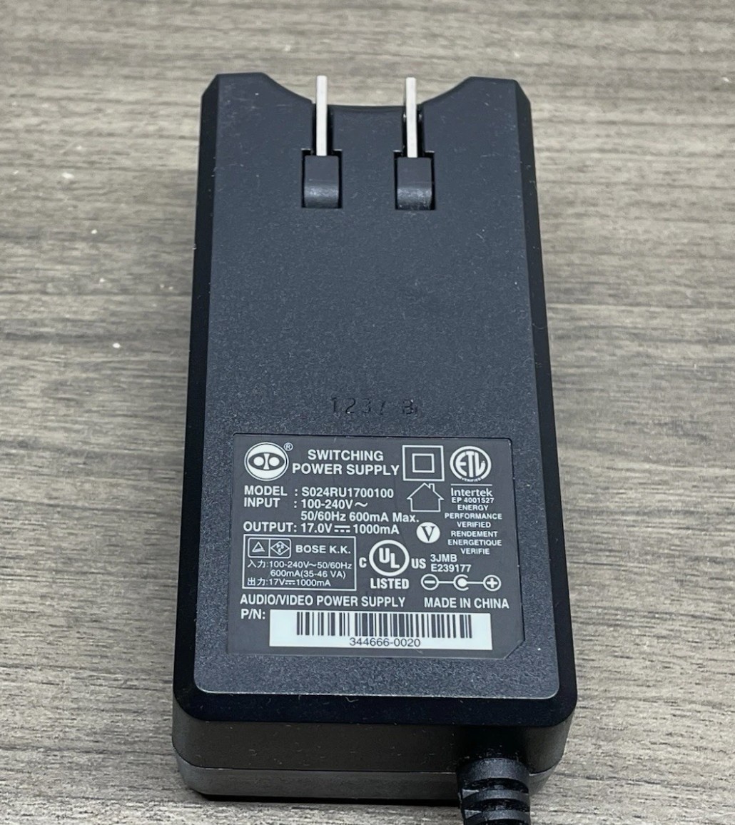Bose Power Adapter S024RU1700100 Bose Soundlink III Third