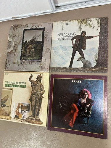 Led Zeppelin, Neil Young, Ten Years After, Janis Joplin Album COVERS ONLY NO LP