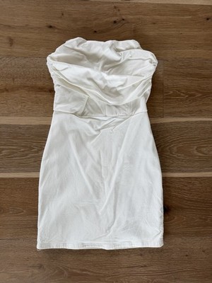 Francesca s Mi Ami Strapless White Bridal Dress Wedding Formal Women s Medium
