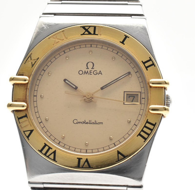 [EXC+5] OMEGA Constellation 396.1070 Gold Roman Day Quartz Men's Watch JAPAN