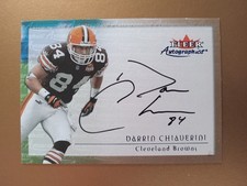2000 Fleer Tradition Darrin Chiaverini Autographics Auto Browns Colorado 2000 Fleer Tradition Darrin Chiaverini Autographics Auto Browns Colorado