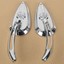 CHROME TEARDROP CUSTOM REAR MIRRORS FOR HONDA MOTORCYCLE CRUISER - Foto 2