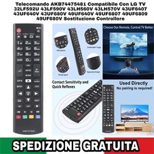 AKB 74475481 Telecomando Sostituisci per LG LCD LED TV 43LF590V 43LH570V 43UF680