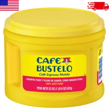 Cafe Bustelo Espresso Ground Coffee, Dark Roast, 22-Ounce (New) Packed