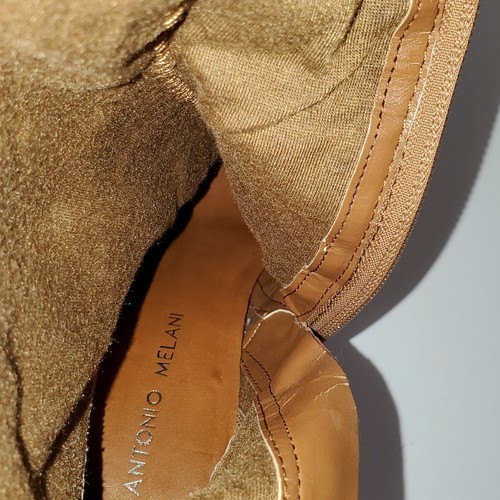 Antonio Melani Knee Boots 7.5 Womens Brown Suede Platform High Heel - Picture 12 of 21