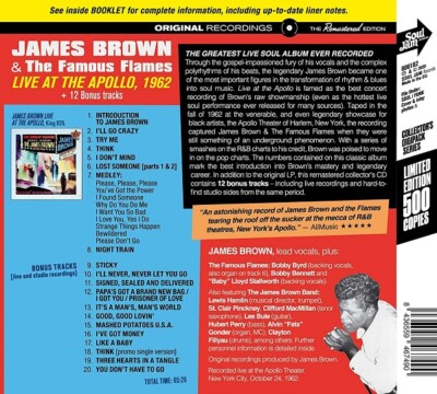 James Brown -  Live At The Apollo 1962 Limited Edition - [ New Factory Sealed CD
