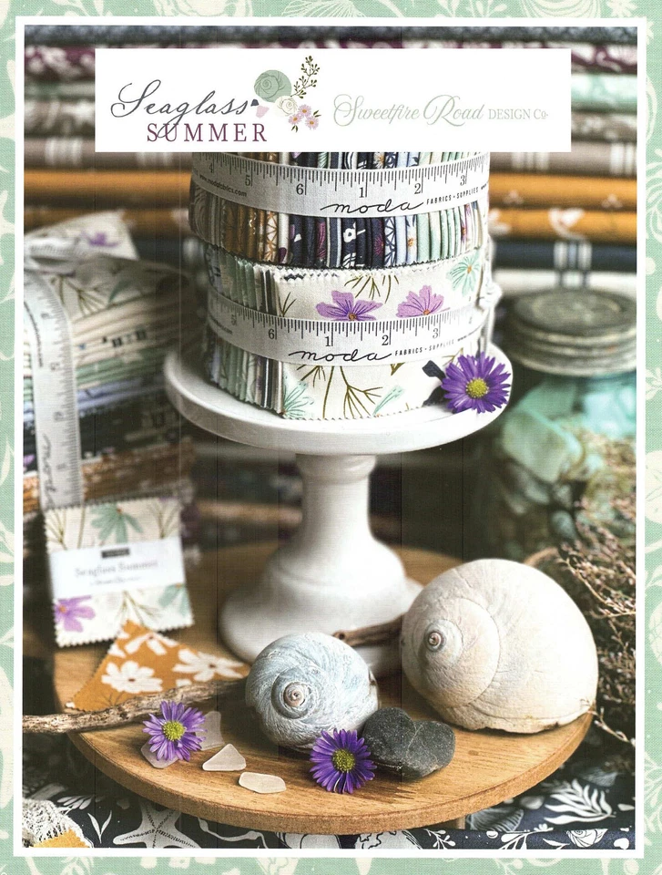 Seaglass Summer Moda Layer Cake 42 100% Cotton 10" Precut Quilt Squares - Image 3 of 4