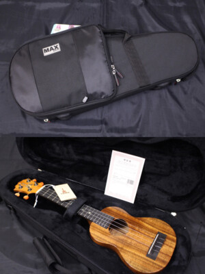 Elektrische Ukulele KoAloha KSM-02 Sopran Langhals Hawaiian Koa Massivholz