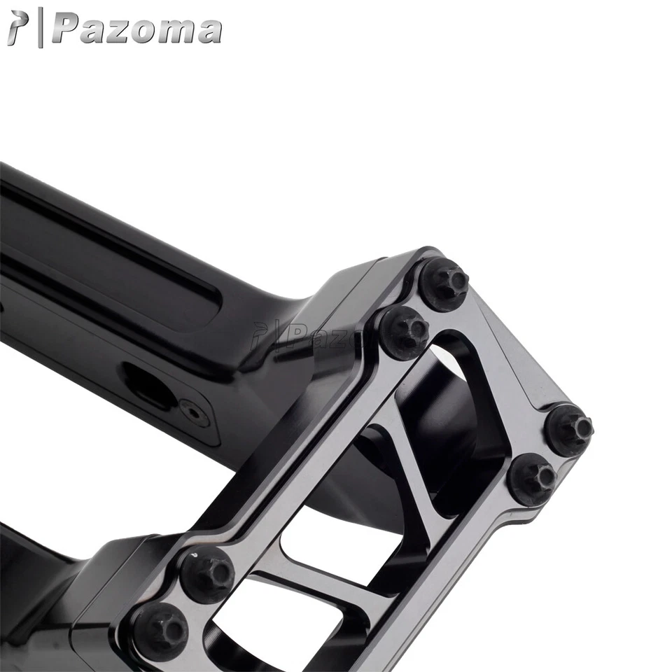 Elevadores de manillar de 4" 6" 8" 10" 12" 14" de alto abrazadera de tracción trasera para Harley Softail Foto 4 de 4