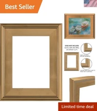 Premium 12x16 Gold Frame - High-Quality Wood Frame for Stretched Canvases
