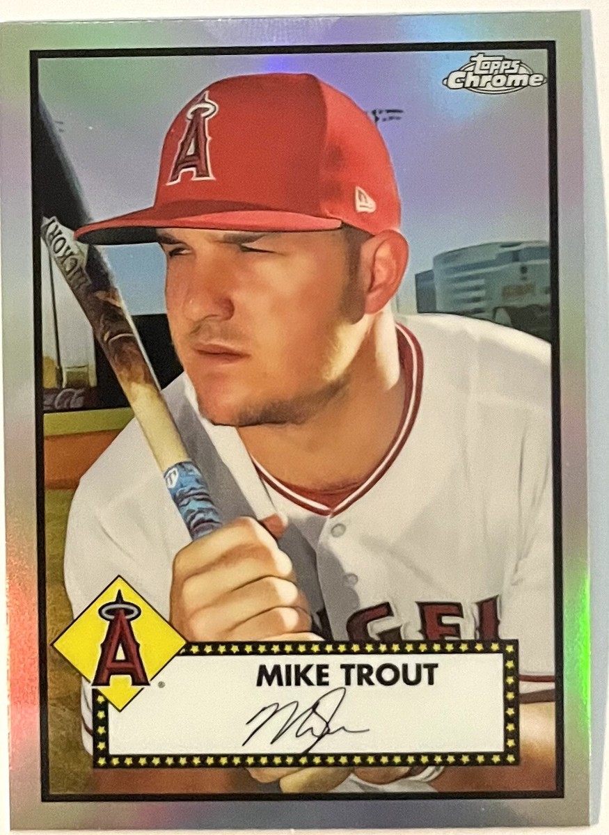 2021 TOPPS CHROME PLATINUM ANNIVERSARY MIKE TROUT #156 @ REFRACTOR