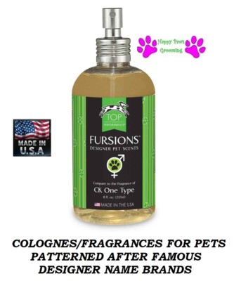 ''ck one'' TYPE PET Grooming FURSIONS DESIGNER COLOGNE PERFUME Fragrance SPRAY DOG