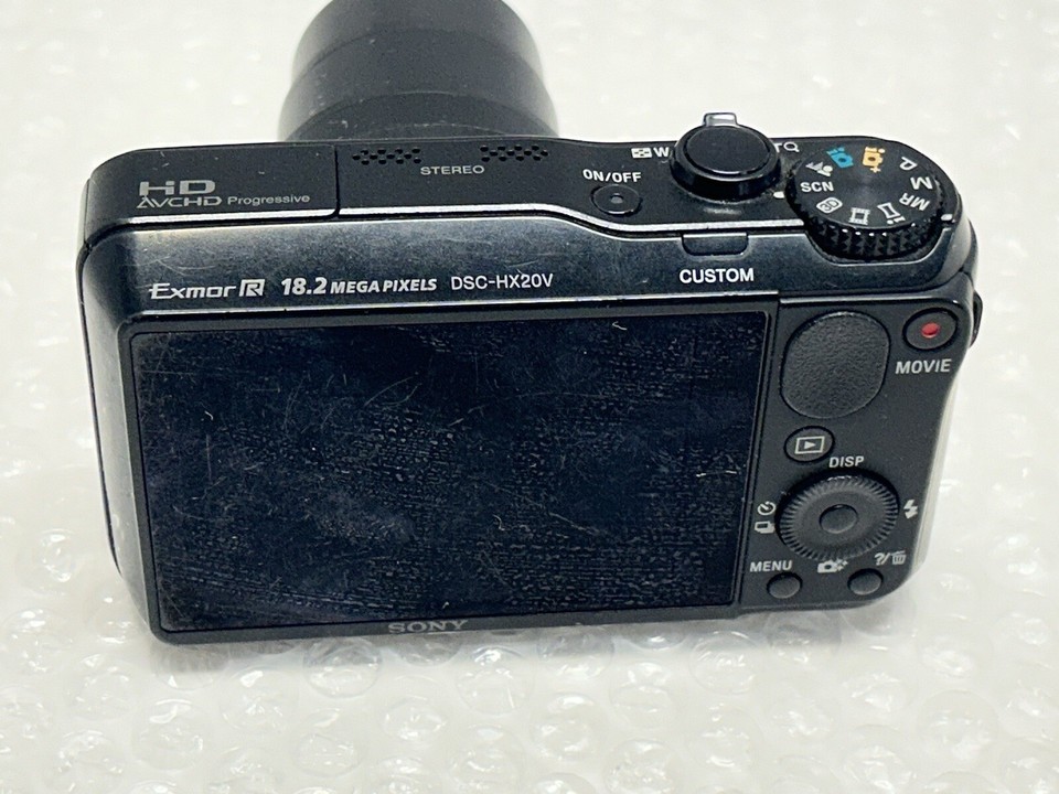 Sony Cybershot DSCHX20V Digital Camera 18.2 MP PARTS or NOT WORKING