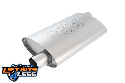 Borla Universal Pro-XS 3in Inlet//Outlet Offset/Offset 14x9 1/2 x 4 Muffler