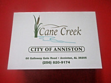vtg - Golf Scorecard - CANE CREEK GOLF COURSE gc - Anniston AL