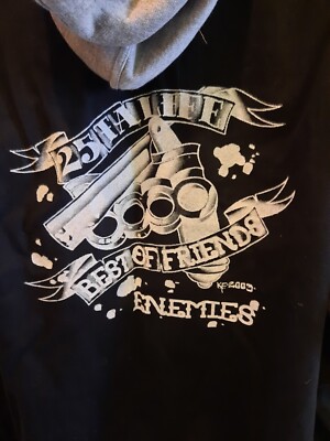 Official 25 Ta Life Full Zip Hooded Jacket 2XL NYHC Punk Official 25 Ta Life Full Zip Hooded Jacket 2XL NYHC Punk